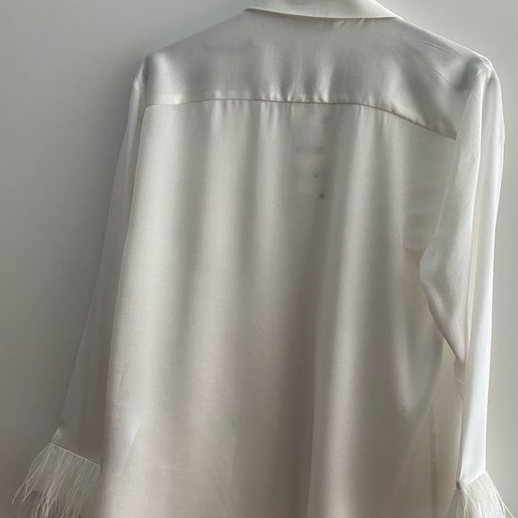 ZARA | Brand new white shirt with feather detail - Picture 2 of 5